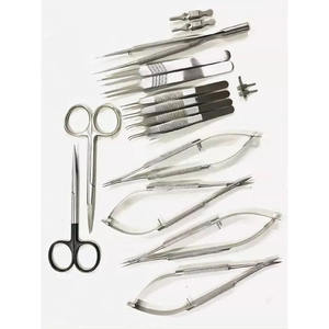 Juego básico de cirugía de mano 17 PCS Instrumentos microquirúrgicos para cirugía de precisión Instrumentos de acero inoxidable CE ISO Aprobado - Product Image 2