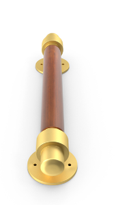 Poignée en bronze huilé/poignée en laiton poli/poignée industrielle minimaliste poignée de porte intérieure poignée de porte extérieure - Product Image 4