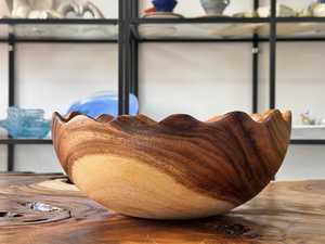 Wood Handmade Polished Wooden Bowl for <b>Dinnerware</b> Premium Quality Handcrafted from Natural Wood - Product Image 4