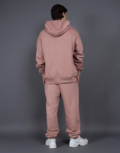 New 400G US Size Plush Thick Hooded Hoodie Men American Style Loose Shoulder Solid Color Long High 3D Logo OEM Autumn Winter - Product Image 4