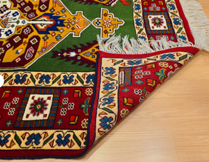 Tapis en laine fine faits à la main font en Inde doux personnalisable 5x8 12x14 tailles pour les hôtels de bureau à domicile motif abstrait de couleur vibrante - Product Image 2