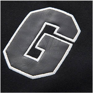 Venta caliente invierno moda Casual prendas de vestir Letterman chaqueta con puntada de cadena a prueba de viento y cuero Patchwork venta al por mayor disponible - Product Image 3