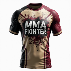 Protège-éruptions sublimés MMA personnalisés pour les arts martiaux, l'entraînement en salle de sport, les sports de combat et les performances athlétiques légères - Product Image 1