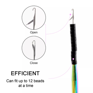 ชุดคีมต่อผม3ชิ้นชุดคีมต่อผมทำจากสเตนเลสเคลือบสีรุ้ง - Product Image 4