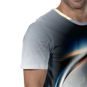 Camiseta de sublimación de diseño personalizado de secado rápido hecha en Pakistán 100% algodón camiseta de sublimación impresa de ajuste suelto para hombres - Product Image 5