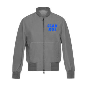 Chaqueta universitaria de manga larga de alta calidad con diseño personalizado para hombre, ropa informal de lona con cuello levantado para invierno - Product Image 2