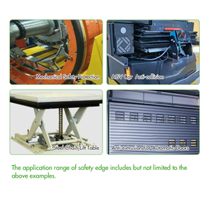 Bande <span class=keywords><strong>de</strong></span> pare-chocs anti-collision <span class=keywords><strong>de</strong></span> sécurité industrielle Bande d'étanchéité en caoutchouc anti-pincement à bord tactile pour PVC EPDM moulé - Product Image 6