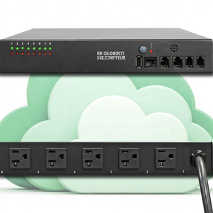 PDU Neutre 115V 30A avec Prises NEMA 5-15/20R, Moniteur de Puissance, Protection par Disjoncteur, Certifié CE FCC ETL - Product Image 1