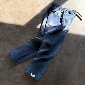 Ensemble sweat-shirt et pantalon de survêtement en molleton de coton vintage à poche latérale personnalisée en gros, lavage à l'acide, poids lourd - Product Image 4