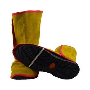 Protectores de polainas para zapatos de soldadura de alta resistencia, cubiertas para zapatos, protector de pierna de cuero de vaca de primera calidad - Product Image 4