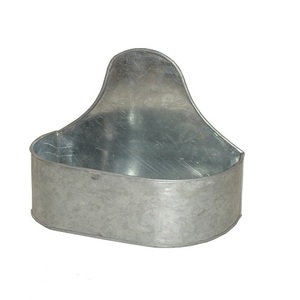 hot sell garden <b>decor</b> half round bucket metal unique <b>wall</b> planter outdoor and indoor hanging zinc <b>wall</b> planter <b>flower</b> pots - Product Image 5