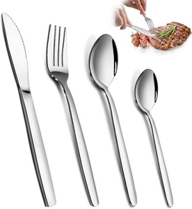 Juego de 4 cubiertos de acero inoxidable de alta calidad, Set de 4 cubiertos de lujo chapados en arcoíris - Product Image 4