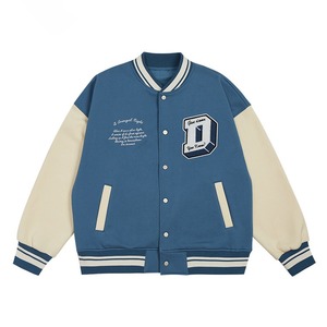 Chaquetas universitarias Letterman de alta calidad, cuerpo de lana, Mangas de cuero genuino, ropa de invierno, chaqueta elegante y elegante para hombre - Product Image 4