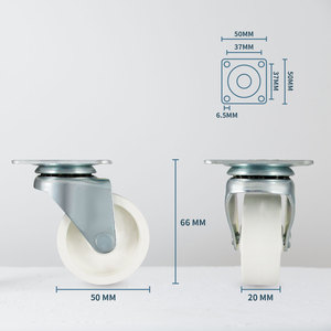 ล้อล้อเฟอร์นิเจอร์แผ่นหมุนด้านบน 2 นิ้วเคลือบสังกะสีสําหรับเฟอร์นิเจอร์ - Product Image 2