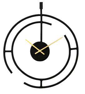 Horloge murale analogique en métal de grande qualité à prix raisonnable, design luxueux, avec couleur et taille personnalisées pour la décoration de la maison - Product Image 1