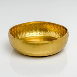 Bol en laiton de qualité supérieure pour servir les plats des restaurants, style contemporain, grand bol décoratif, vaisselle de mariage, bol à fruits en métal doré - Product Image 4