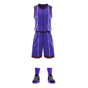 Voll Sublimation Benutzer definierte Quick Dry Blank Basketball Uniformen Reversible Basketball Trikot und Shorts