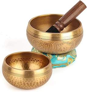 Cuencos para cantar a granel, calidad de exportación, latón para ejercicio de meditación, utensilios de cocina, cuenco para cantar tibetano de múltiples formas - Product Image 5