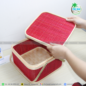 Hot Selling Product Eco-Friendly Bamboo Gift <b>Baskets</b>: Perfect for <b>Picnics</b> & Gifting with High Quality - Product Image 5