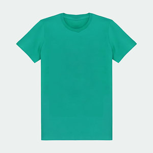 OEM Vente en gros 100% coton T-shirt pour hommes en jersey ajusté respirant à motifs, décontracté, col en O, impression numérique, motif solide - Product Image 6