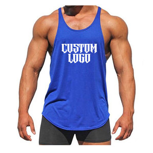 Camiseta sin mangas de talla grande informal de verano para hombre ajustada con logotipo personalizado OEM, transpirable camiseta sin mangas de punto que absorbe la humedad - Product Image 6