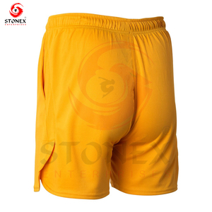 Pantalones cortos de béisbol de malla doble lisos retro con estampado personalizado para hombre - Product Image 3