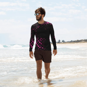 Traje de baño de LICRA unisex de alta demanda Camisas y tops de nailon Rash Guard Sublimación personalizada Impreso Manga completa Rash Guards en venta - Product Image 3