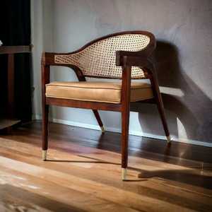 Mejor precio moderno Hotel muebles para el hogar restaurante silla de madera maciza bastón trasero ocio madera comedor silla - Product Image 6