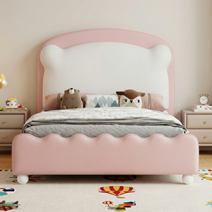 เฟอร์นิเจอร์ห้องเด็กสไตล์ครีม เตีย<span class=keywords><strong>ง</strong></span>คู่หุ้มเบาะไร้เสีย<span class=keywords><strong>ง</strong></span>รบกวน รูปทรงสัตว์น่ารัก สำหรับพื้นที่ขนาดเล็ก เตีย<span class=keywords><strong>ง</strong></span>เด็ก - Product Image 4