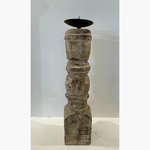 Candelabro de Madera Vintage, Elegante Centro de Mesa, Adorno Decorativo con Estilo, Decoración Rústica y Acogedora para el Hogar - Product Image 3