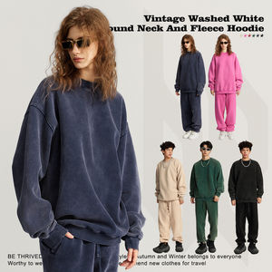 เสื้อฮู้ดดี้ผู้หญิงสตรีทแวร์ พิมพ์ลายสกรีนโลโก้ตามสั่ง ผ้าฟลีซคอตตอน 100% หนัก 500 แกรม ขนาดโอเวอร์ไซส์ ขายส่ง - Product Image 2