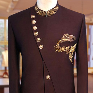 BORDADO DE ZARI EN EL VESTIDO DE INDO Y EL ZAPATO A JUEGO CON EL VESTIDO DE FIESTA/BODA @ 2023 - Product Image 1