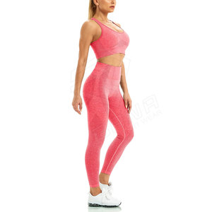 Nouveaux ensembles de yoga pour femmes sur mesure Hots Soutien-gorge et pantalon sexy Soutien-gorge et legging de sport Ensembles de yoga Shorts - Product Image 3