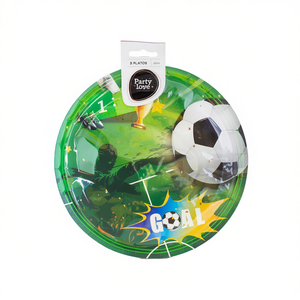 Platos de Fútbol Americano para Fiestas, 23 cm, Paquete de 8, Artículos Desechables para Fiestas - Product Image 2