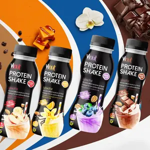 Protein Milk Shake çikolata & badem sütü, 350ml 15g Protein, 0g eklenen şeker, laktoz ücretsiz, ücretsiz örnek, toptan tedarikçiler