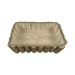 China Pine Wood Flower Pot Handcrafted <b>Wooden</b> Crafts Art Decoration for Interior Wall or Garden Unique Elegant <b>Boxed</b> Design - Product Image 1