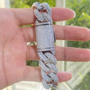 Bracelet cubain en diamant d'approvisionnement en gros parfait pour les fêtes ou événements et le style de rue disponible au prix d'usine - Product Image 1