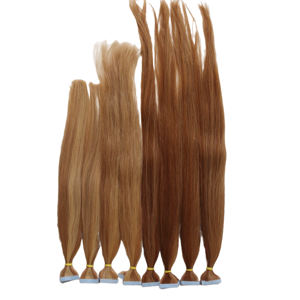 Vente en gros d'extensions de cheveux humains bruts vietnamiens 100% ruban aligné sur les cuticules droites osseuses en faisceaux de qualité supérieure - Product Image 1