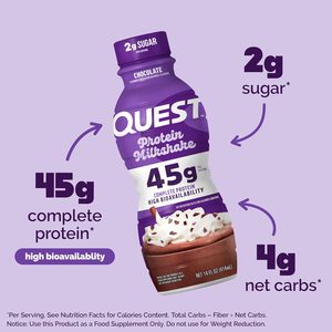 Batido de Proteína con Sabor a Chocolate de Quest Nutrition, Paquete de 12 Unidades - Product Image 5