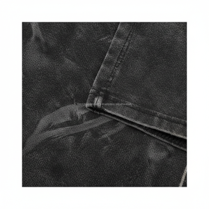 Chemises de smoking pour hommes à épaules tombantes, coupe oversize, 100% coton satiné tricoté, été, décontracté, streetwear, séchage rapide, logo personnalisé, OEM - Product Image 5