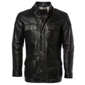 Chaqueta de Cuero para Hombre de Moda de Invierno de Alta Calidad a Precio Económico en Venta Chaqueta de Cuero de Estilo de Alta Calidad para Hombre - Product Image 1
