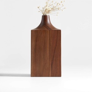 Florero de madera de mango de calidad para el hogar, cocina, oficina, decoración interior, precio de fábrica, tema de vacaciones de Navidad - Product Image 5
