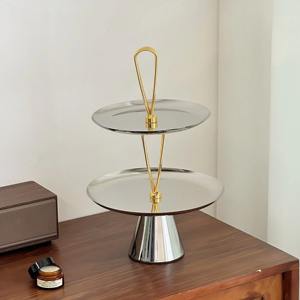 Bandejas de Metal con espejo de acero inoxidable de calidad atractiva Mango de Metal decorativo de la mejor calidad ecológico - Product Image 2