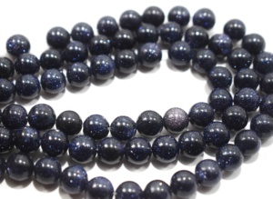 Cuentas de piedras preciosas azules Suncitara de grado AAA, gemas redondas lisas de alta calidad, accesorio de joyería Premium de 8mm - Product Image 3