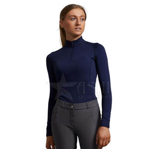 Couche de base personnalisée pour équitation chemise de spectacle d'équitation pour femmes chemise pour dames d'usine OEM pour la vente en ligne - Product Image 1