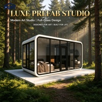 Villa modulaire préfabriquée de luxe Apple Cabin 13 m² avec salle de bain, prête pour hôtel ou complexe hôtelier
