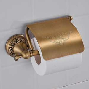 Servilletero de latón hecho a mano con lujoso acabado dorado ideal para la decoración tradicional y contemporánea del hogar - Product Image 3