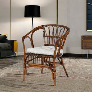 Merly Armchair Modern Manual Rattan Wood Legs Living Room <b>Chair</b> Stylish Comfortable Offering Unmatched Support <b>for</b> Relaxation - Product Image 5