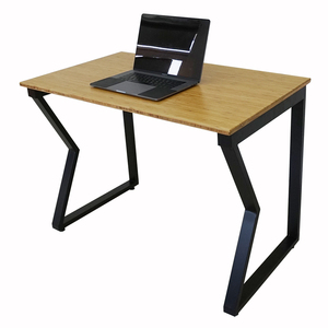 MBamboo <b>Desk</b> 100x60cm <b>Foldable</b> Laptop Table with Assembled Iron Legs Simple Design Style for Bedroom or Home <b>Office</b>-BFMB001 - Product Image 1
