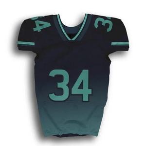 Maillot de football américain par sublimation uniforme unisexe respirant pour adultes grande taille américain de haute qualité - Product Image 3